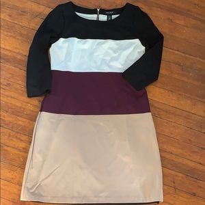 White House Black Market Color-block Dress - Sz 8